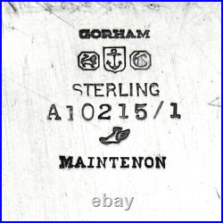 Gorham Maintenon Service Plate Sterling 1925 Date Mark Mono
