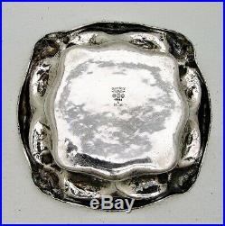 Gorham Martele Art Nouveau Sterling Silver Bon-Bon Dish Marked LMM made 1905