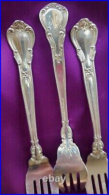 Gorham Sterling SILVER CHANTILLY 3 or more SALAD FORKS OLD MARK- M Mono