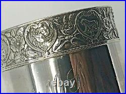 Gorham Sterling Silver Zodiac Napkin Ring 2 wide, marked Sterling B2215, heavy