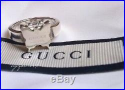 Gucci Ring Butterfly Sterling Silver Authentic Made in Italy Marked Ag 925