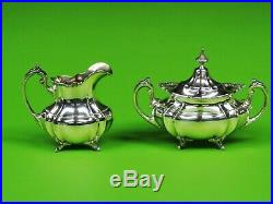 Hampton Court by Reed & Barton sterling silver 4 piece tea set marked #660