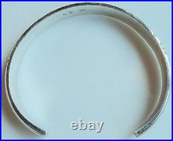 Heavy 99 Sterling Silver Chinese Cuff Bracelet Not For Export Marks