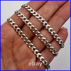 Huge Vintage Sterling Silver 925 Men's Jewelry Chain Necklace Marked 16.5gr