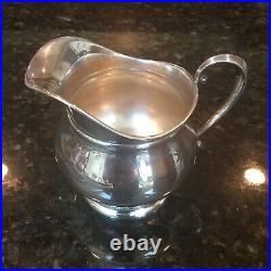International Silver Sterling Silver Creamer & Sugar Marked Prelude With Tray