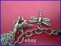 JAMES AVERY Sterling Silver Charm Bracelet with 14 Charms All Marked