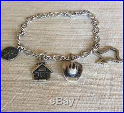 James Avery 925 Charm Bracelet 4 Charms All Marked Bracelet Is Also Marked