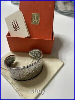 James Avery Bracelet Cuff -Sterling Silver 925-JA mark-box pouch card -RARE