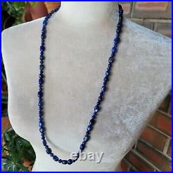 Jay King Sterling Silver Lapis Lazuli Long Necklace Signed Marked DTR 925 30