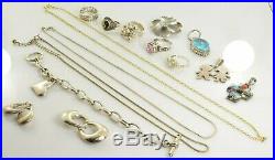 Jewelry Lot Sterling Silver All Marked 102.8 g Rings Bracelets Earrings ETC