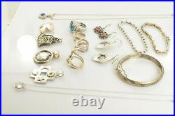 Jewelry Lot Sterling Silver All Marked 131.6 g Rings Bracelets Necklaces ETC