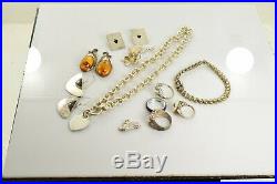 Jewelry Lot Sterling Silver All Marked 148.6 g Rings Bracelets Earrings ETC