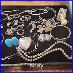 Jewelry Lot Sterling Silver All Marked 376.8 Grams NOT SCRAP