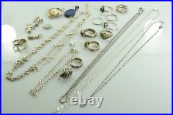 Jewelry Lot Sterling Silver All Marked 86.5 g Rings Bracelets Earrings ETC