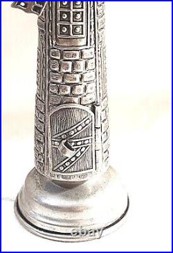 Judaica Besamim Spice Tower Sterling Silver Windmill Shaped For Havdallah Marked