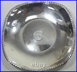 Large Sterling Silver Bowl with 1914 German Drei or Three Mark Coin