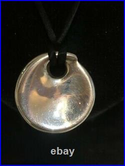Links Of London Solid 925 Silver Circular Pendant Necklace Marked Edinburgh 2006