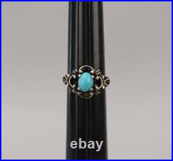 Lot 7 Early Marked/Signed Native American/Mexico Sterling Silver Rings Turquoise