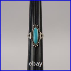 Lot 7 Early Marked/Signed Native American/Mexico Sterling Silver Rings Turquoise