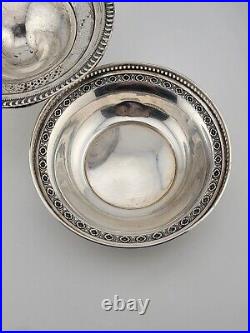 Lot Of 2 Antique Sterling Silver Bowls. Arrowsmith Weighted & Marked A9. 5.5 In