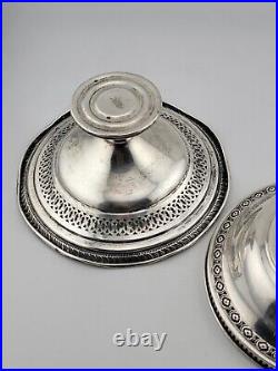 Lot Of 2 Antique Sterling Silver Bowls. Arrowsmith Weighted & Marked A9. 5.5 In