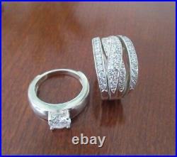 Lot Of Sterling Silver Rings, 5 Sterling Rings 33.93g Marked, Wear or Scrap