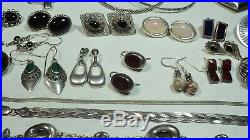Lot Of Vintage To Now 925 Sterling Silver Jewelry/all Marked/240.9 Grams