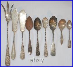 Lot Sterling Silverware 8.2 Oz. Marked Sterling, antiques