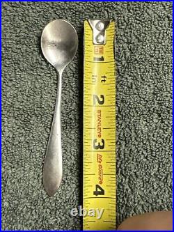 Lot of 5 Sterling Silver Teaspoons All marked Sterling 45 Grams Total