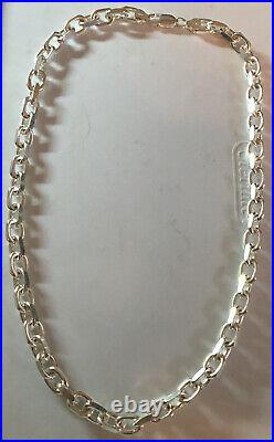 MASSIVE HEAVY 82g 925 CABLE LINK STERLING SILVER CHAIN 20 THICK SOLID MARKED