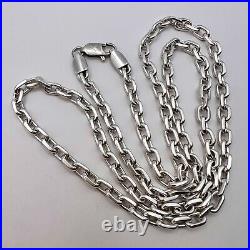 MASSIVE VINTAGE STERLING SILVER 925 Men's Jewelry Chain Necklace Marked 41.9 Gr