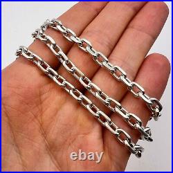 MASSIVE VINTAGE STERLING SILVER 925 Men's Jewelry Chain Necklace Marked 41.9 Gr