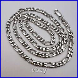 MASSIVE VINTAGE STERLING SILVER 925 Men's Jewelry Chain Necklace Marked 49.2 Gr