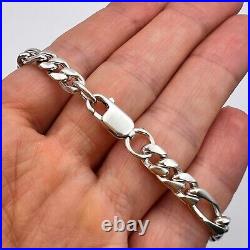 MASSIVE VINTAGE STERLING SILVER 925 Men's Jewelry Chain Necklace Marked 49.2 Gr