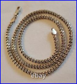 Margarita Twisted Rock Necklace 925 sterling 18 Marked ITALY Solid Heavy