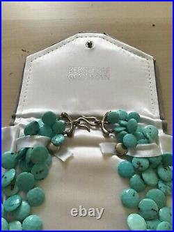 Mark Spirito Bergdorf Goodman Turquoise Sterling Silver Choker Necklace $5000