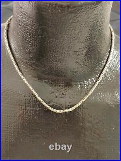 Marked 925 (Sterling) BYZANTINE Necklace 19.443 grams 18-inches Long