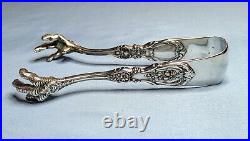 Marked ACC FRANCIS I Heavy Sterling Silver 6-3/4 Tongs Claw Ends