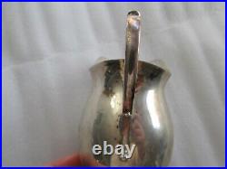 Marked BM lion Good Solid Sterling Silver Cream Jug pitcher 157 g 5.6oz 250