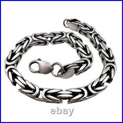 Marked Sterling Silver 925 Jewelry Vintage Bracelet Men Women Chain 58.7 g