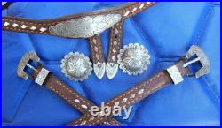 Marked Sterling Silver Horse Bridle Pieces from MacPherson Vintage Headstall