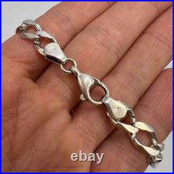 Massive Vintage Sterling Silver 925 Men Chain Jewelry Necklace Marked 25 38 gr