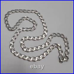 Massive Vintage Sterling Silver 925 Men Chain Jewelry Necklace Marked 25 38 gr