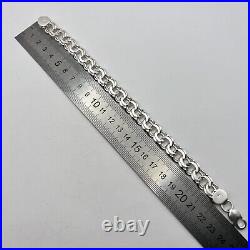 Massive Vintage Sterling Silver 925 Women's Men's Chain Bracelet Marked 44.7 gr