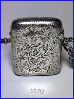 Match Safe English Sterling marked P&S 1890's/1900's