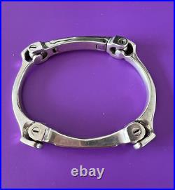 Minas Spiridis Signed Universal Joint Sterling Silver Bracelet Georg Jensen