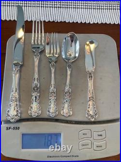 Mint Condition 5 Pc Gorham Buttercup Place Setting Sterling Silver Old Mark 1900