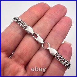 NICE VINTAGE STERLING SILVER 925 Men's Jewelry Chain Bracelet Marked 5.4 Gr