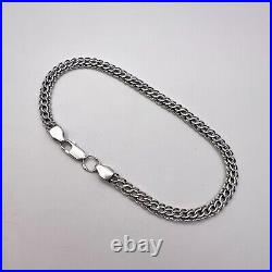 NICE VINTAGE STERLING SILVER 925 Men's Jewelry Chain Bracelet Marked 5.4 Gr