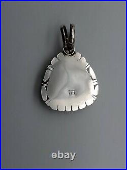 Navajo Artist Marked Betta Lee Sterling Silver Handmade Lapis Lazuli New Pendant